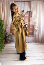 Charger l'image dans la galerie, Trench long suédine camel ISIA (36 au 46 )