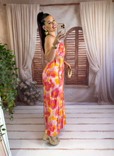 Charger l'image dans la galerie, Robe corail/jaune capri ( 36/38/40)