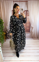 Charger l'image dans la galerie, Robe longue noir SERENA (42 au 48)