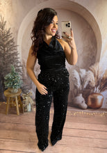 Charger l'image dans la galerie, Combinaison pantalon à sequin noir YAYA (36 au 40)