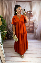 Charger l'image dans la galerie, Robe longue terracota CYRA (40 au 48) New reste 1 xl