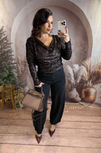 Charger l'image dans la galerie, Top en sequin chocolat dos nu STELLA (36 au 40)