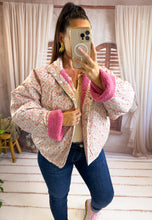Charger l'image dans la galerie, Veste polaire réversible rose CASSANDRA (36 au 44)