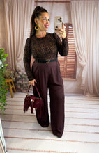 Charger l'image dans la galerie, Pantalon de costume fluide bordeaux BILL ( 38 au 46 )