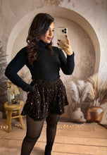 Charger l'image dans la galerie, Short sequins chocolat ÉLICE (34 au 42)⭐️