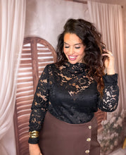 Charger l'image dans la galerie, Top en dentelle noir ILONA (36 au 46)