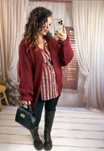 Charger l'image dans la galerie, Maxi gilet bordeaux SANDRINE (36 au 48)