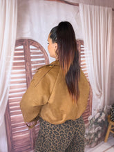 Charger l'image dans la galerie, Veste courte en suédine camel BLAIR (36 au 42)