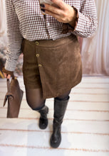 Charger l'image dans la galerie, Jupe short velours chocolat MÉLISSA (36 au 48)