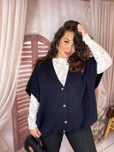 Charger l'image dans la galerie, Gilet sans manches bleu marine PRUNE (40 au 50)