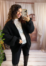 Charger l'image dans la galerie, Maxi gilet noir SANDRINE (36 au 48)