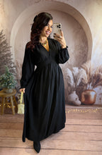 Charger l'image dans la galerie, Robe longue noir LUMI (36 au 48)