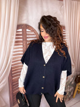 Charger l'image dans la galerie, Gilet sans manches bleu marine PRUNE (40 au 50)