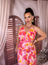 Charger l'image dans la galerie, Robe corail/jaune capri ( 36/38/40)