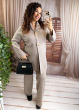 Charger l'image dans la galerie, Ensemble gilet + pantalon taupe AMELINE (36 au 42)