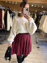 Charger l'image dans la galerie, Jupe plissée bordeaux RACHEL ( 38 au 46 )