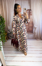 Charger l'image dans la galerie, Robe longue beige fleuri MILA (40 au 48)