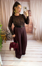 Charger l'image dans la galerie, Pantalon de costume fluide bordeaux BILL ( 38 au 46 )