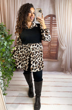 Charger l'image dans la galerie, Chemise léopard avec empiècement noir DOROTTA (38 au 46)