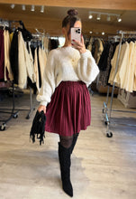 Charger l'image dans la galerie, Jupe plissée bordeaux RACHEL ( 38 au 46 )