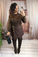 Charger l'image dans la galerie, Jupe/short chocolat MARGOT (36 au 48)