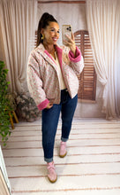 Charger l'image dans la galerie, Veste polaire réversible rose CASSANDRA (36 au 44)