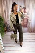 Charger l'image dans la galerie, Veste courte en suédine beige BLAIR (36 au 42)