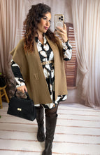 Charger l'image dans la galerie, Poncho uni taupe LANA (36 au 44)