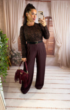 Charger l'image dans la galerie, Pantalon de costume fluide bordeaux BILL ( 38 au 46 )