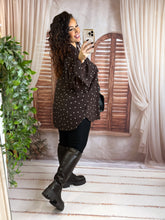 Charger l'image dans la galerie, Blouse coeur chocolat MURIEL (38 au 48)