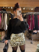 Charger l'image dans la galerie, Jupe gros sequin doré HINA (36 au 40)