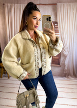 Charger l'image dans la galerie, Veste polaire réversible beige CASSANDRA (36 au 44)