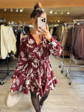Charger l'image dans la galerie, Robe patineuse bordeaux NAOMIE (34 au 40)