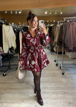 Charger l'image dans la galerie, Robe patineuse bordeaux NAOMIE (34 au 40)