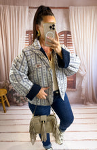 Charger l'image dans la galerie, Veste polaire réversible bleu marine CASSANDRA (36 au 44)