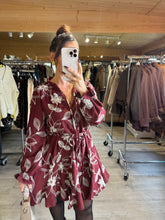 Charger l'image dans la galerie, Robe patineuse bordeaux NAOMIE (34 au 40)