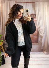 Charger l'image dans la galerie, Maxi gilet noir SANDRINE (36 au 48)