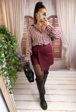 Charger l'image dans la galerie, Chemise large vichy bordeaux SYLVIE (40 au 48)