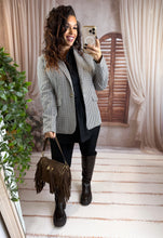 Charger l'image dans la galerie, Blazer vichy chocolat/noir BLEUENN (36 au 48)