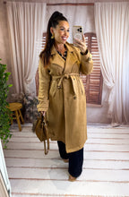 Charger l'image dans la galerie, Trench long suédine camel ISIA (36 au 46 )