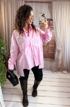 Charger l'image dans la galerie, Chemise oversize rose EMMA (38 au 48)
