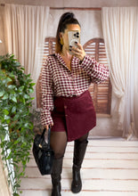 Charger l'image dans la galerie, Jupe short velours bordeaux MÉLISSA (36 au 48)