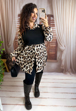 Charger l'image dans la galerie, Chemise léopard avec empiècement noir DOROTTA (38 au 46)