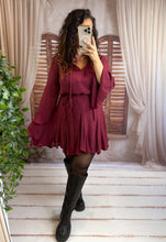 Charger l'image dans la galerie, Robe patineuse bordeaux KAILA (36 au 42)