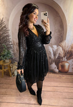 Charger l'image dans la galerie, Robe noir à sequins CENDRILLON (36 au 48)