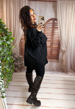 Charger l'image dans la galerie, Chemise oversize noir EMMA (38 au 48)