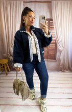 Charger l'image dans la galerie, Veste polaire réversible bleu marine CASSANDRA (36 au 44)