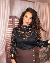 Charger l'image dans la galerie, Top en dentelle noir ILONA (36 au 46)