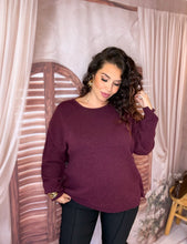 Charger l'image dans la galerie, Pull dos dentelle bordeaux NANTES (34 au 46)