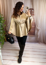 Charger l'image dans la galerie, Poncho en suédine beige MARIA (36 au 48)